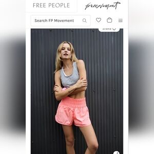 LIKE NEW FP Movement by Free People The Way Home Shorts Pink size L
